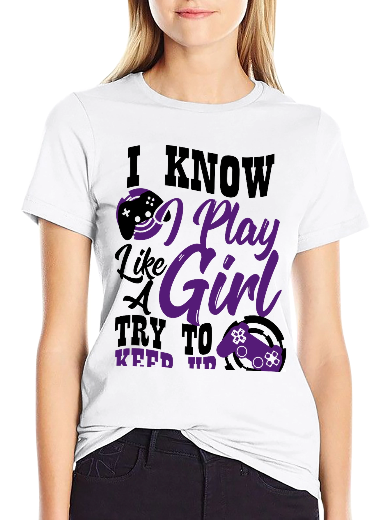 I Know I Play Like a Girl Graphic Tee