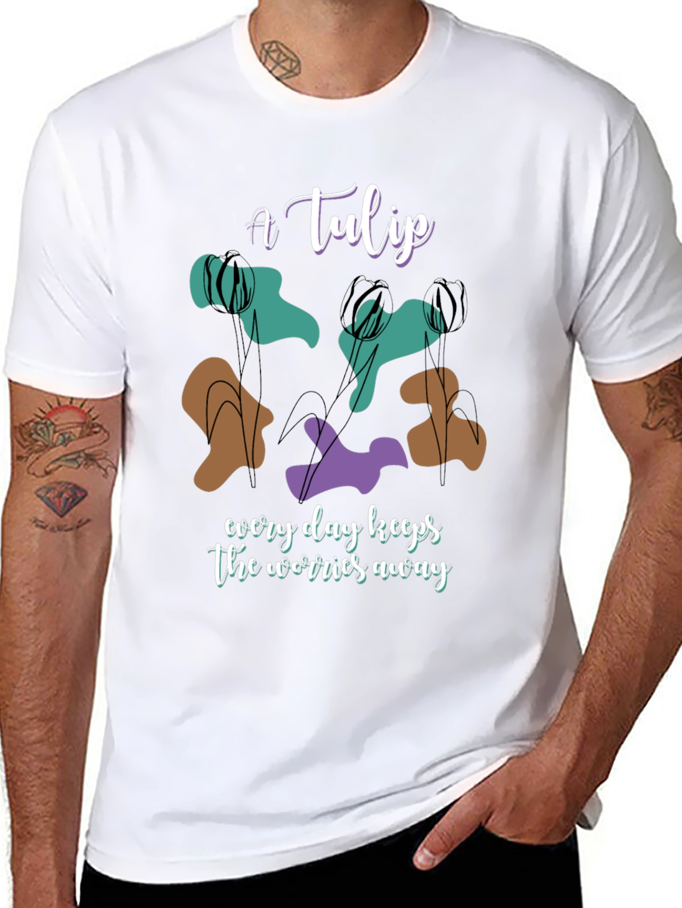 A Tulip Graphic Tee - Everyday Comfort