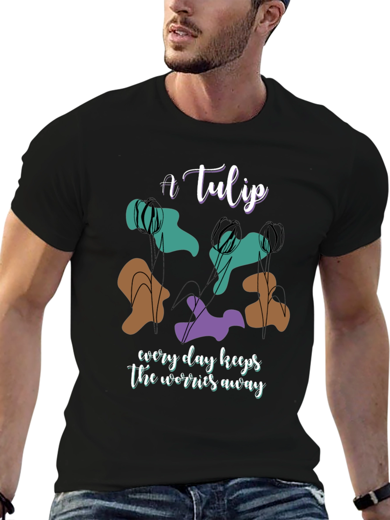 A Tulip Graphic Tee - Everyday Comfort