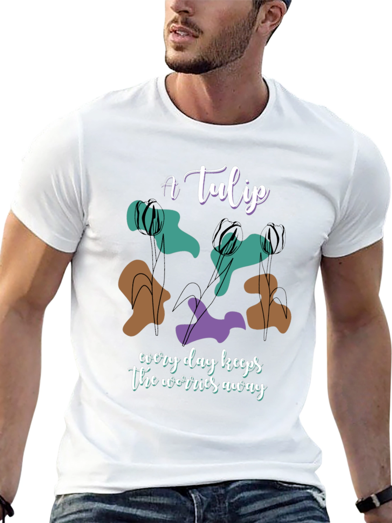A Tulip Graphic Tee - Everyday Comfort
