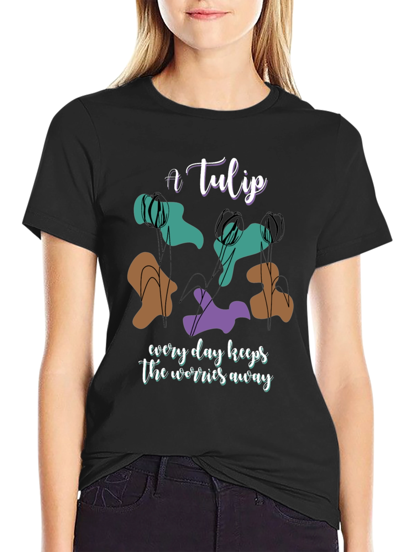 A Tulip Graphic Tee - Everyday Comfort