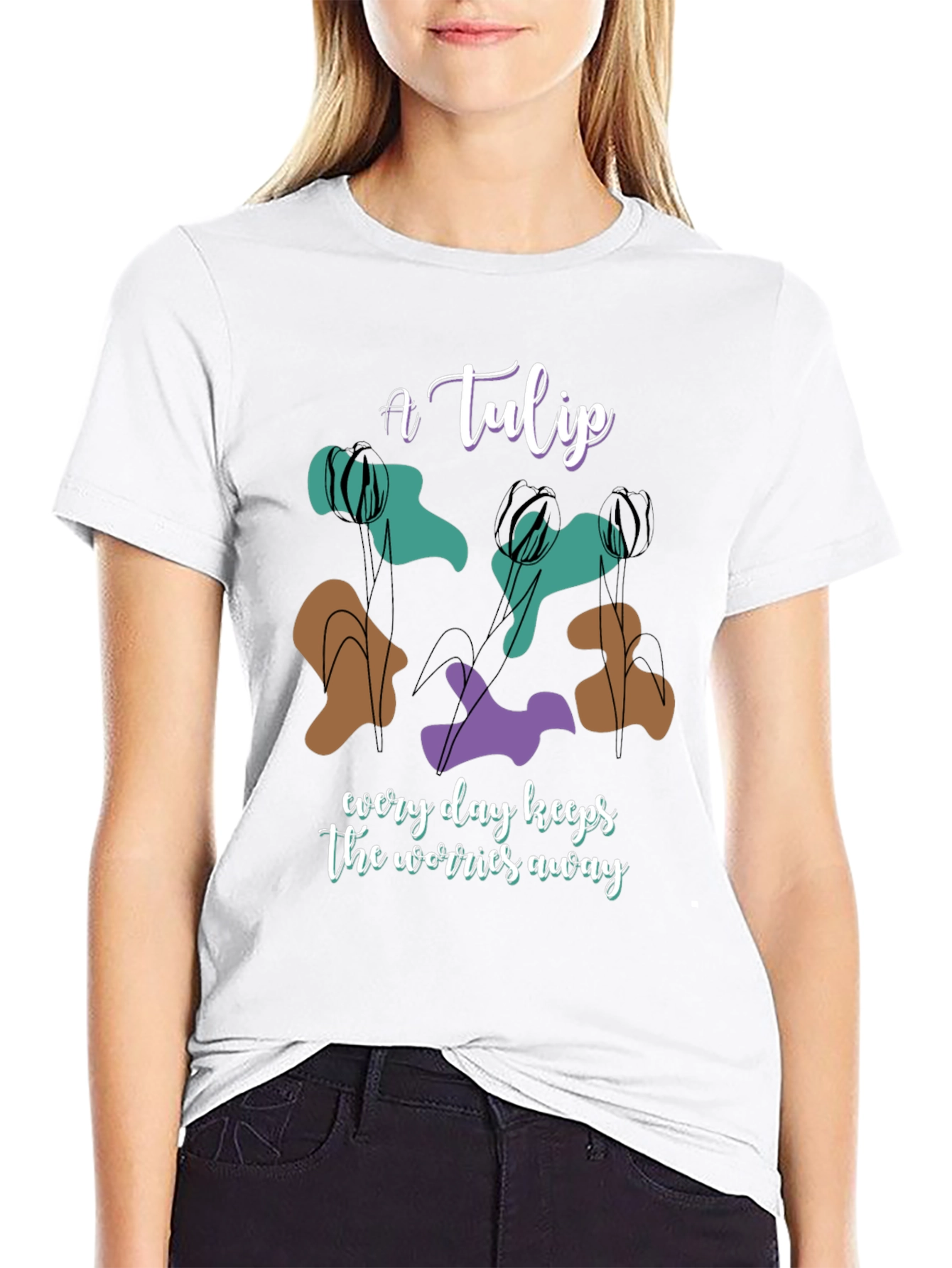 A Tulip Graphic Tee - Everyday Comfort