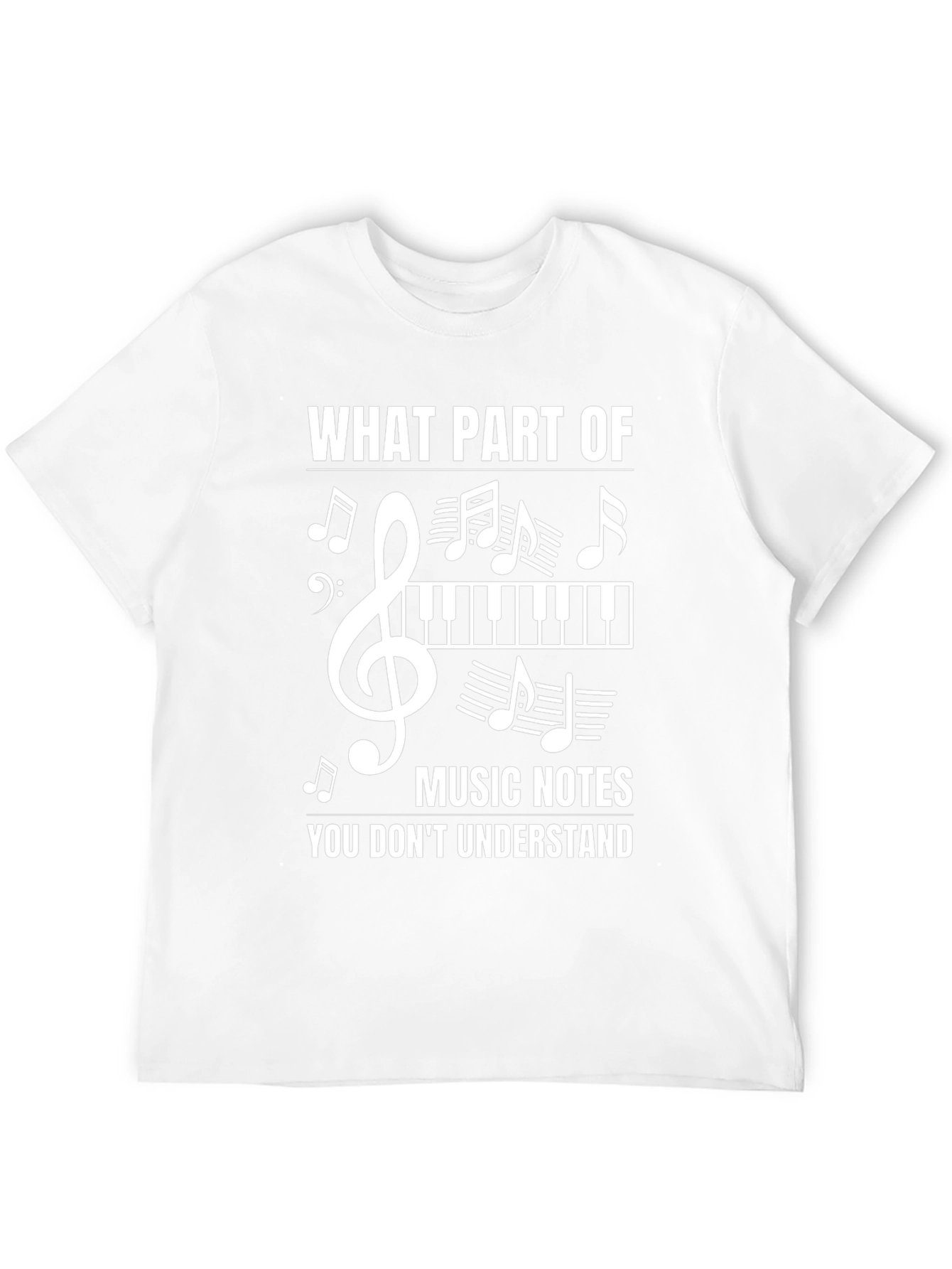 Music Notes Graphic T-Shirt - Musician Humor Tee