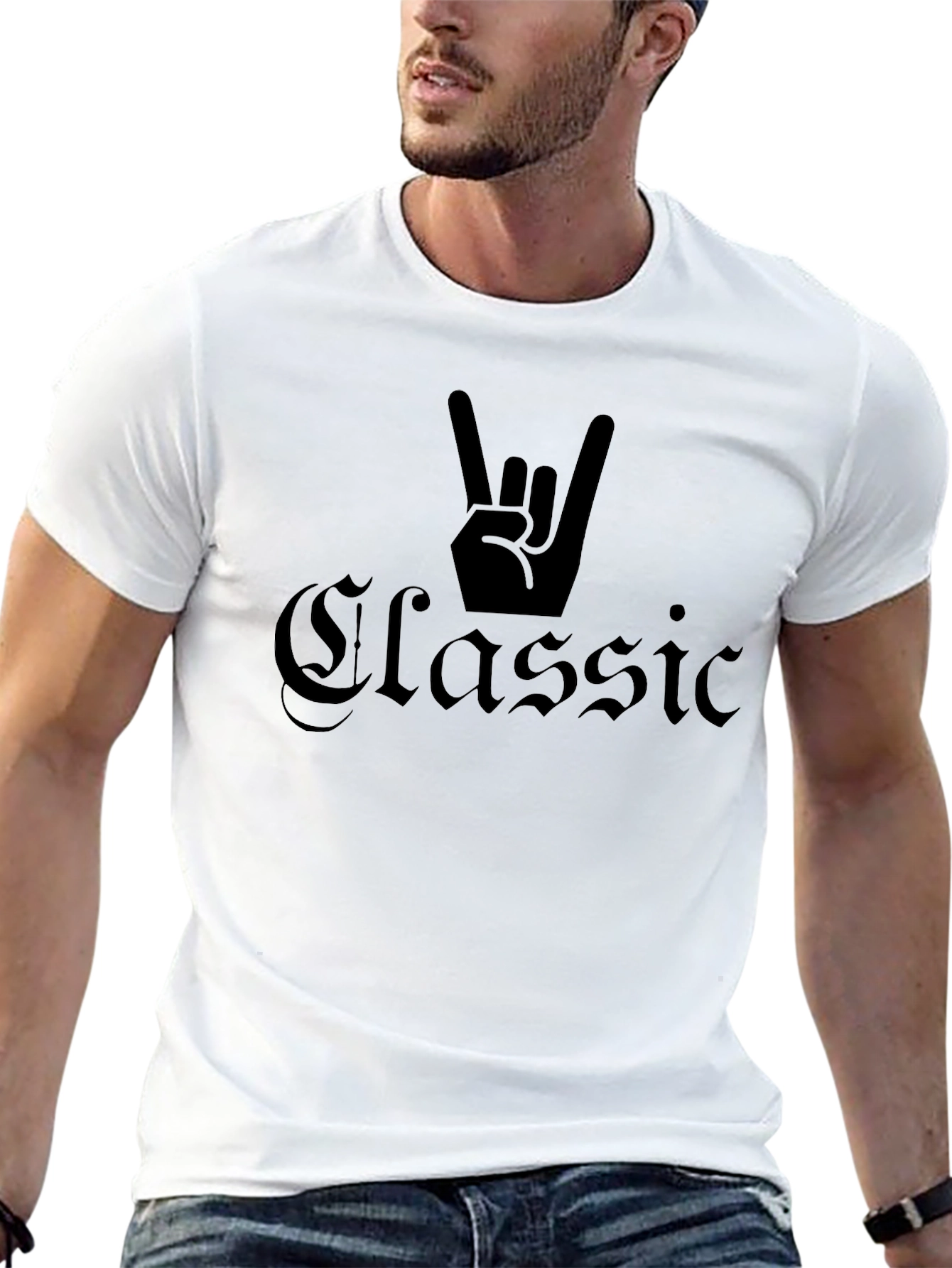 Classic Rock Hand T-Shirt - Black