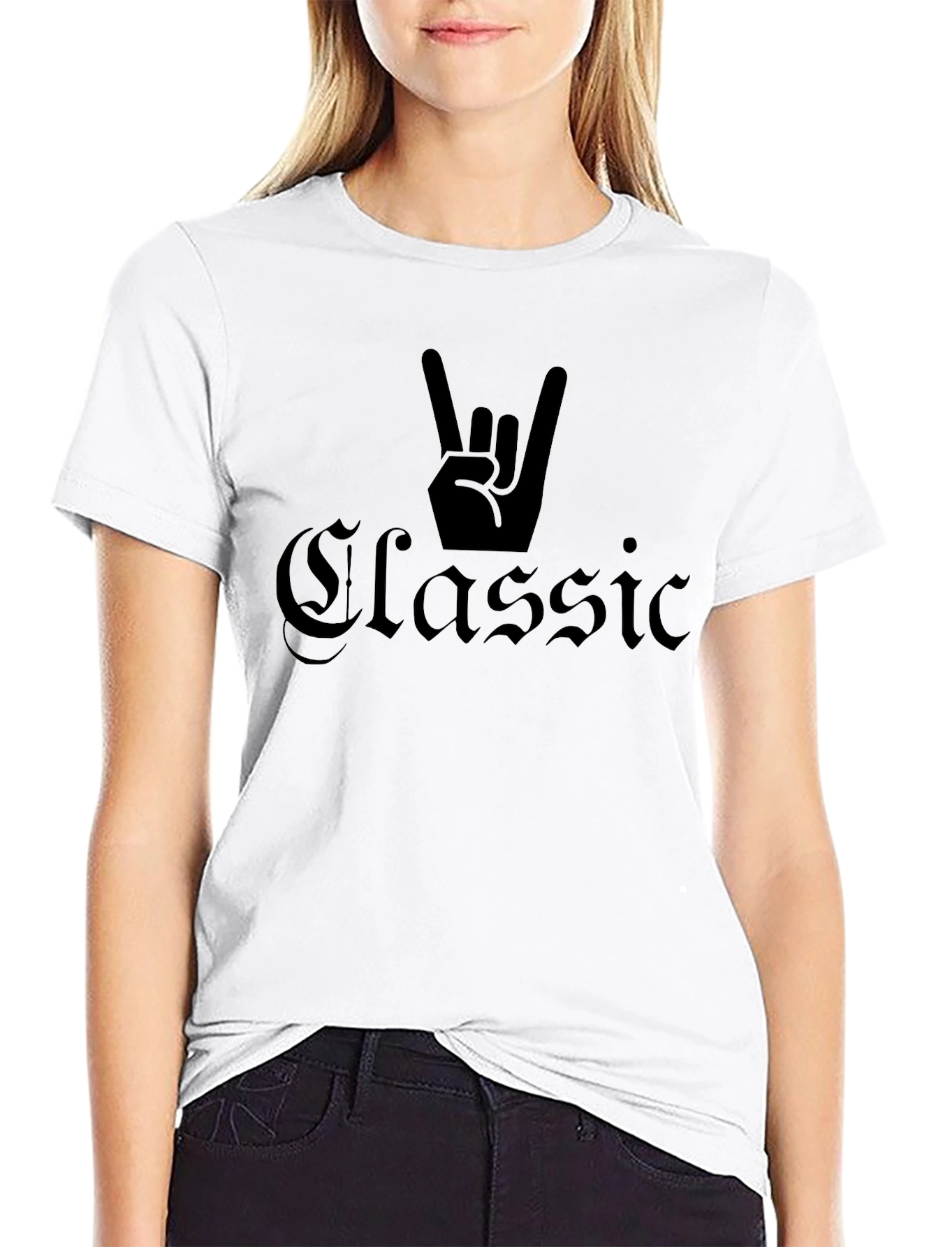 Classic Rock Hand T-Shirt - Black