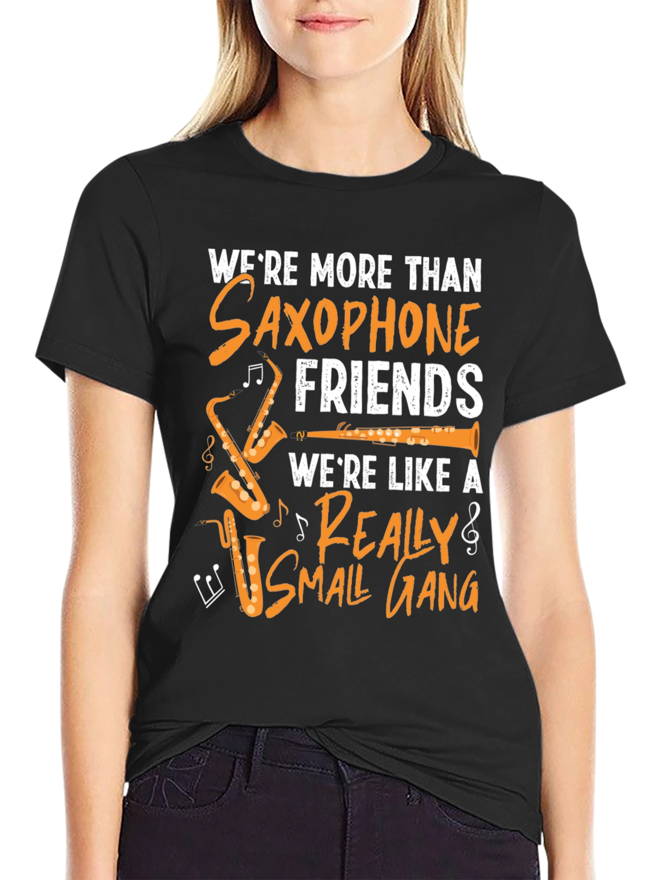 Saxophone Friends T-Shirt - Music Lover Tee