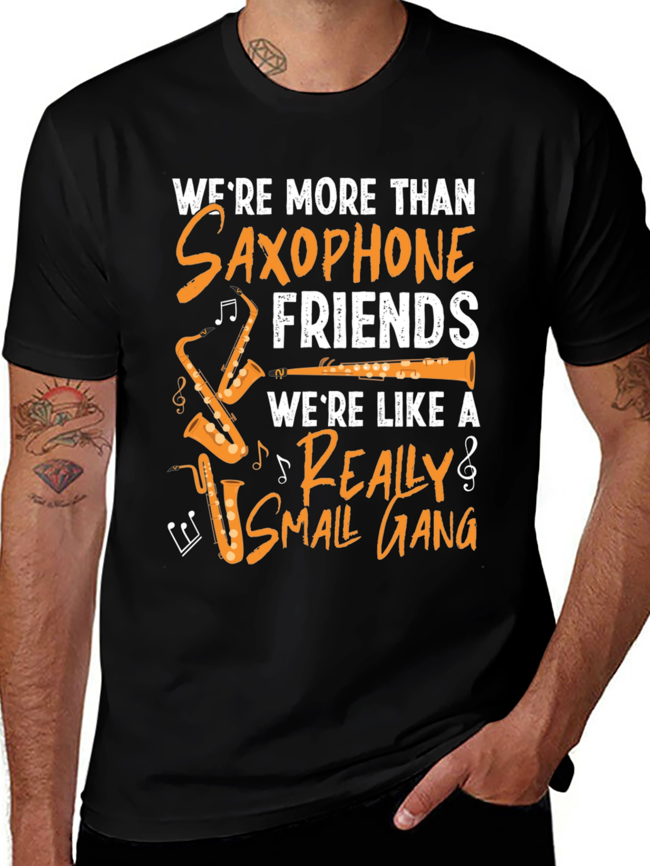 Saxophone Friends T-Shirt - Music Lover Tee