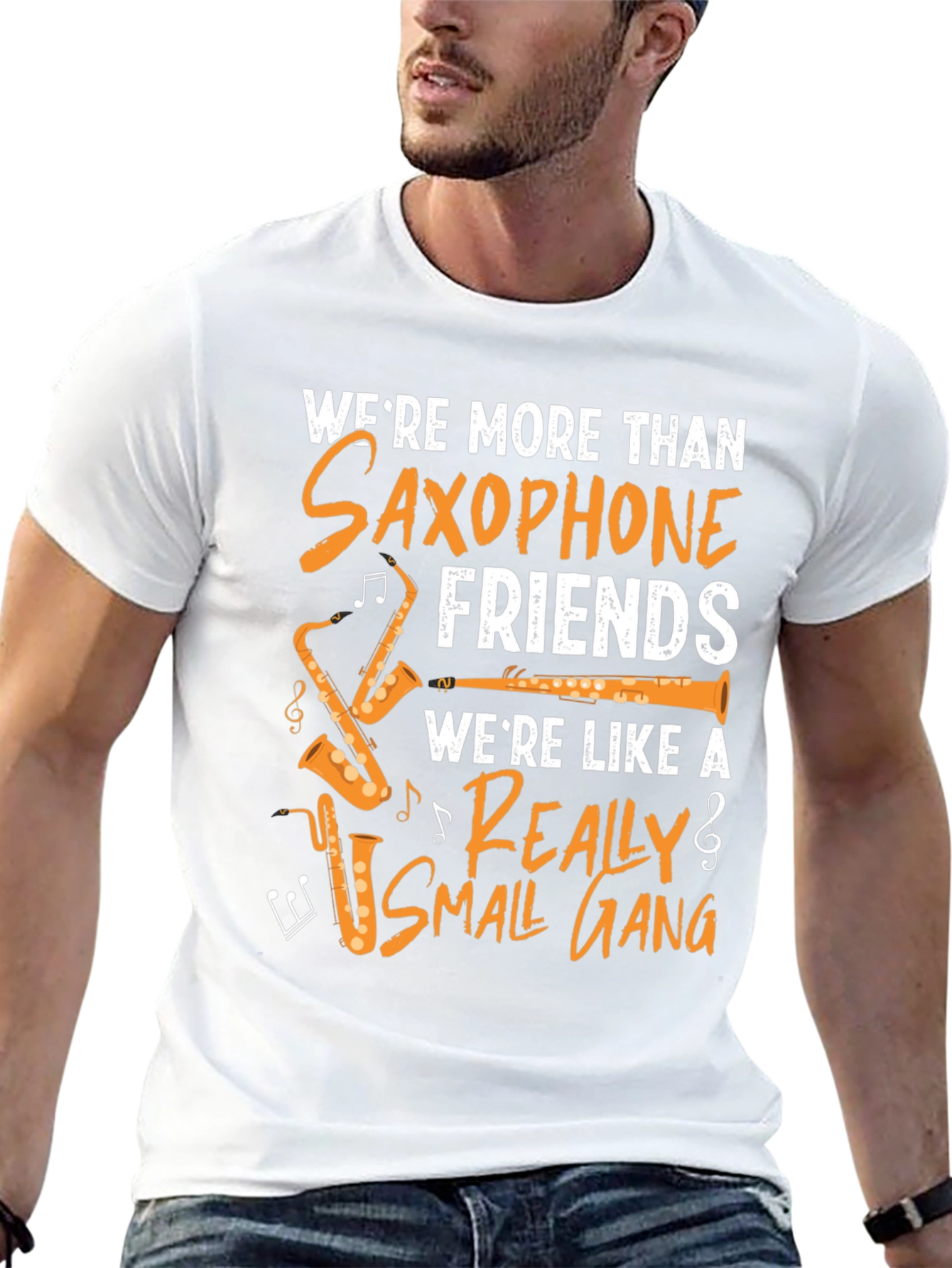 Saxophone Friends T-Shirt - Music Lover Tee