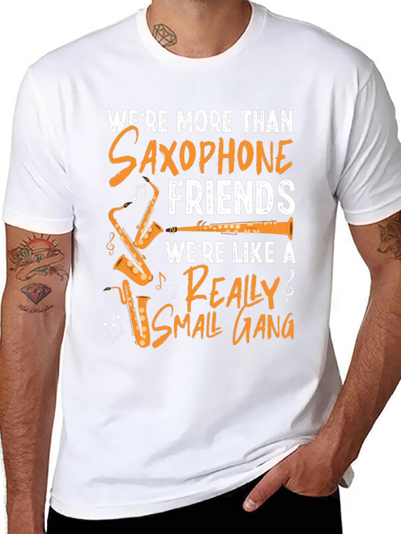 Saxophone Friends T-Shirt - Music Lover Tee