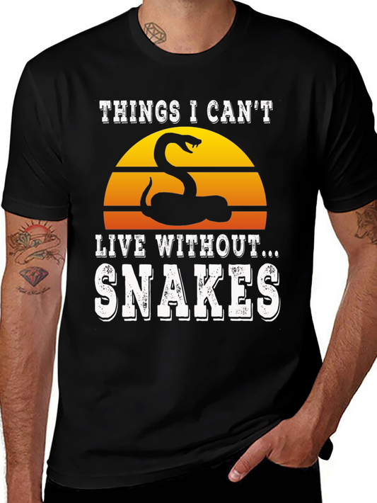 Things I Cant Live Without Snakes T-Shirt