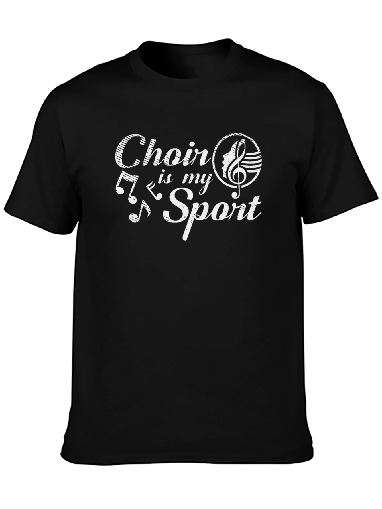 Choir is My Sport Graphic T-Shirt - Black