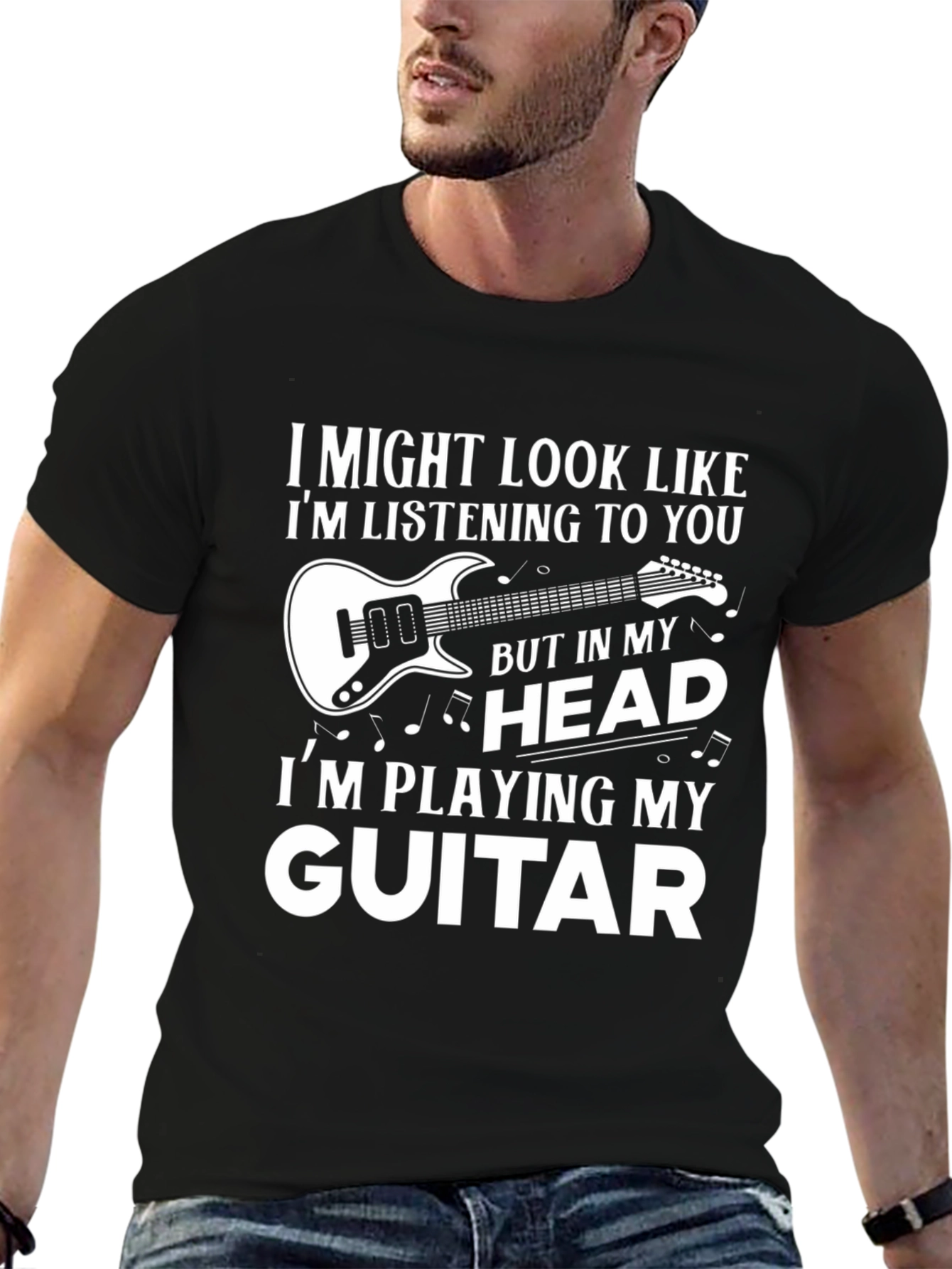 Guitar Lover T-Shirt: Playing in My Head