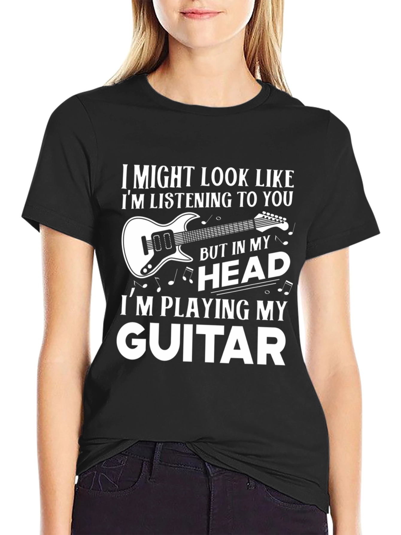 Guitar Lover T-Shirt: Playing in My Head
