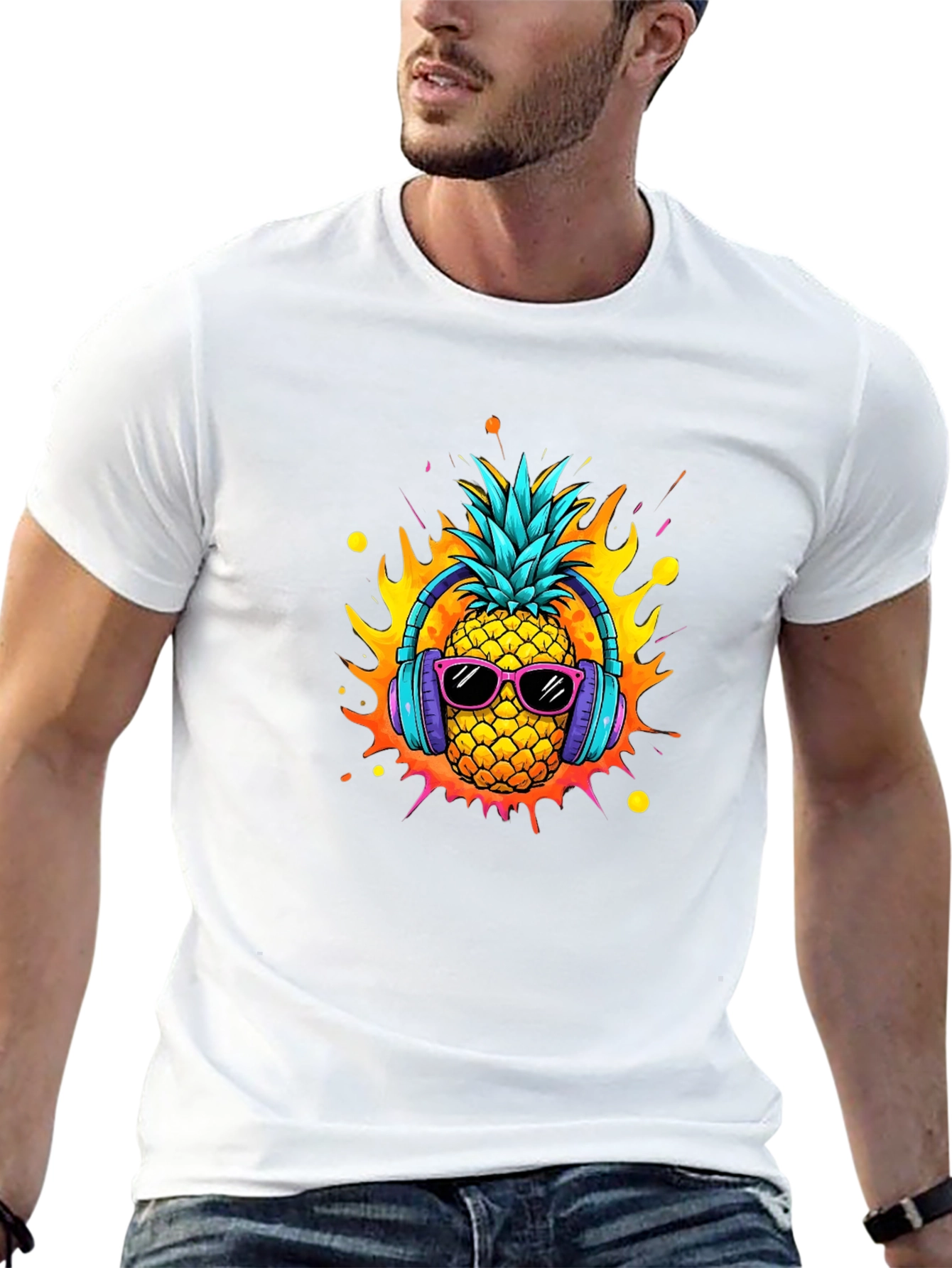 Cool Pineapple T-Shirt - Funky Design