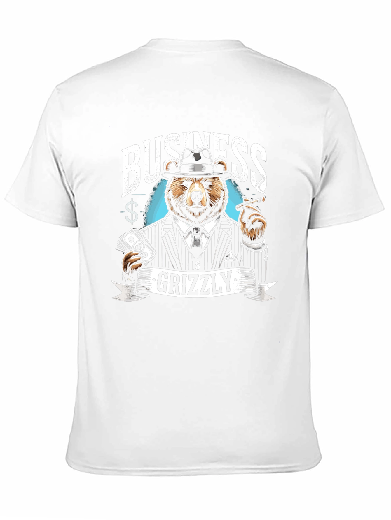 Business Grizzly T-Shirt - Cool Bear Design