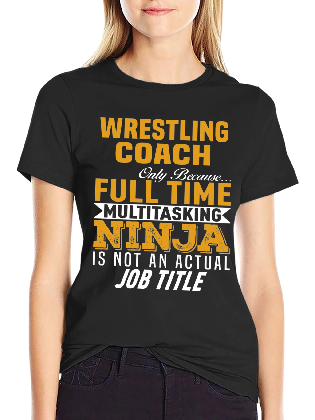 Wrestling Coach Multitasking Ninja T-Shirt